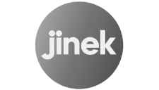 Logo Eva Jinek in grijstonen.